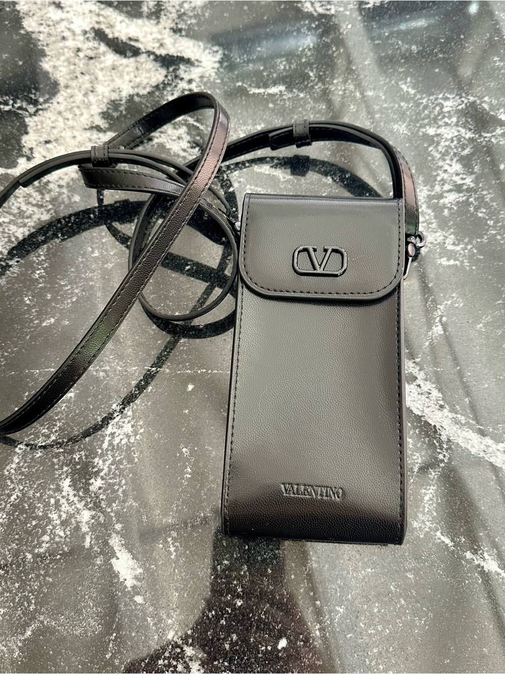 Valentino Sunglasses Case Crossbody Leather NWOT